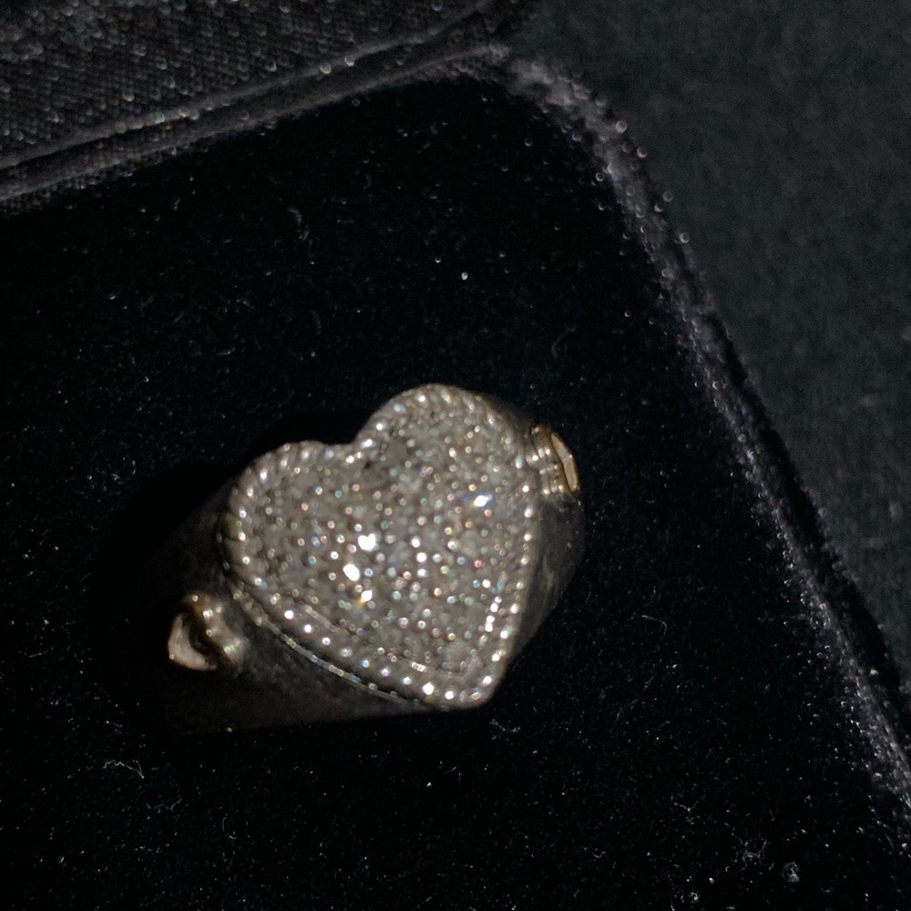 Heart Ring with Diamonds